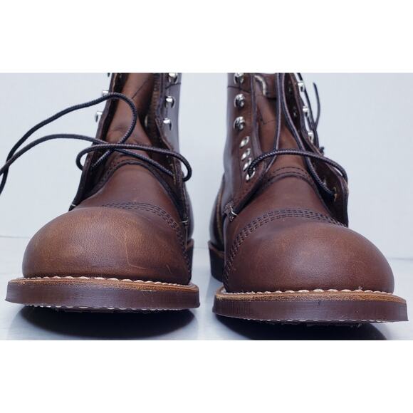 NWOB RED WING Shoes 8111 Iron Ranger 6" Boot w/ Vibram Sole Men's US Size 8.5D - Picture 8 of 15